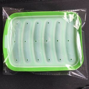 6 गुहा सिलिकॉन सॉसेज निर्माता मोल्ड डिय हैम गर्म कुत्ते ढक्कन के साथ मोल्ड बना रहा है जो रसोई घरेलू सॉसेज केक बेकिंग टूल मोल्ड्स - Product Image 6