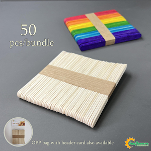 Palitos <span class=keywords><strong>de</strong></span> Madera <span class=keywords><strong>de</strong></span> Balsa Planos y Coloridos Unisex, Juguetes Educativos DIY, Ecológicos, Certificados EN71 y ASTM, para Niños <span class=keywords><strong>de</strong></span> 5 a 7 Años, Empaquetados - Product Image 3