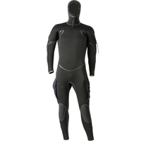 4/6mm CR Neopren Tauchanzug Wasserdichter Tauchanzug mit BDM Frontreißverschluss Si-Tech Vollsystem Integrierte Kapuze