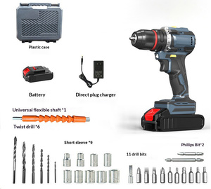 <span class=keywords><strong>Taladro</strong></span> eléctrico portátil inalámbrico de 21 V, sin escobillas, con velocidad variable, para trabajos en madera y uso doméstico - Product Image 5