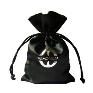 Nouveauté : Sacs à cordon en satin imprimés avec logo pour bijoux, perruques et sous-vêtements - Product Image 1