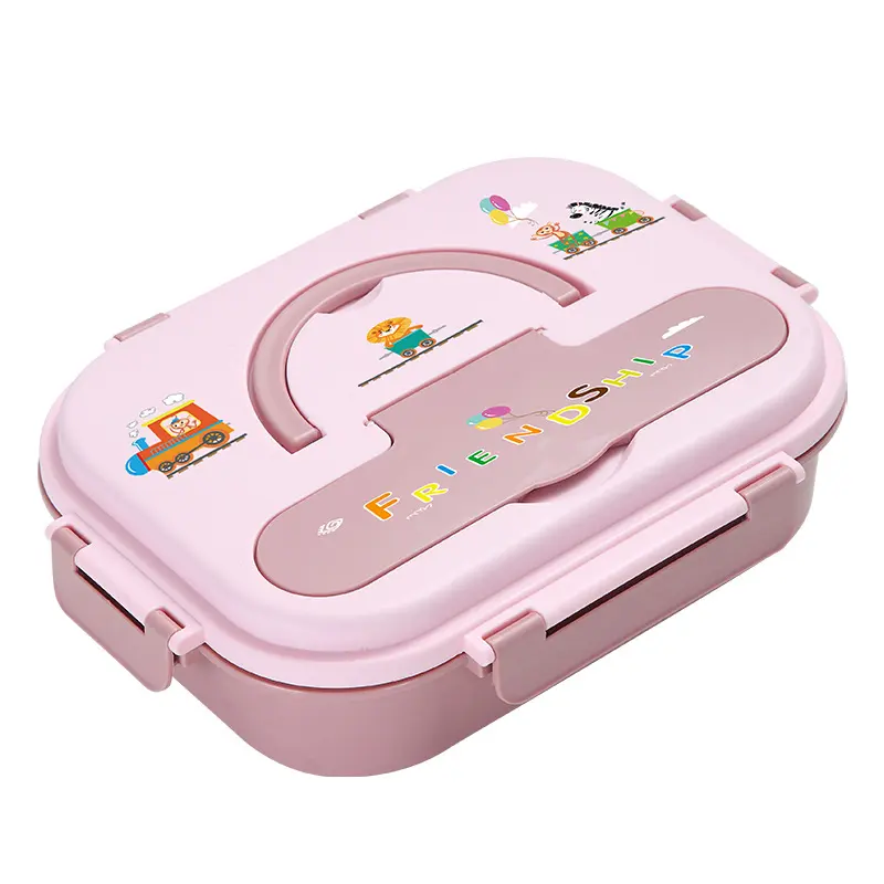 Food Containers Boxes Keep Warm Lunch Box Stainless Steel Kids Bento Lunchbox With Compartment Cutlery