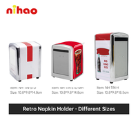 Distributeur de serviettes en fer blanc NIHAO, promotionnel, personnalisé Coca-Cola, cadeau, support de serviettes en métal pour table de bar, pour promotion en bar
