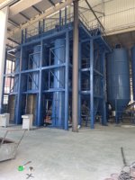 Ligne de production de mousse rebondie à triple station à haut rendement pour la fabrication de mousse cylindrique recyclée à partir d'éponge
