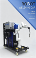 Robot collaboratif CNC GROUP à six axes en alliage d'aluminium, avec chariot de soudage automatique à double pistolet contrôlé par PLC, moteur de 1 kW