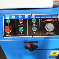 Sierra de Cinta Horizontal de Doble Columna Semiautomática Hidráulica GB4240 para Corte de Metal con Motor Principal de 4kW