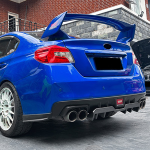สปอยเลอร์หลังคาร์บอนไฟเบอร์ลายเท็กซ์เจอร์ สำหรับ Subaru WRX STI VA ปี 2015-2021 รุ่น Amp-Z สไตล์แต่ง - Product Image 1