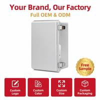 Boîtier de jonction électrique extérieur IP67 étanche en ABS avec serrure en acier inoxydable, armoire de distribution en plastique PC pour surveillance électrique faible tension