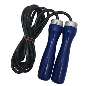 High Quality 3M Cowhide Speed Jump <b>Rope</b> Solid Wood Handle Smart Kids' Heavy Weighted 9ft Customizable Gym Fitness Training - Product Image 5