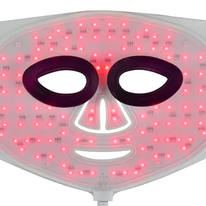 Özel ambalaj ve Logo gerçekçi silikon maske güzellik enstrüman Led maske destekler