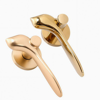 Nouvelle conception moderne, poignée de porte magnétique silencieuse en forme d'oiseau argenté pour chambre, salle de bain, cuisine, maison