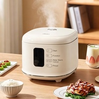Cuisinière à riz durable en acier inoxydable 2,5 L, maintien au chaud 8h, 7 modes de cuisson, revêtement antiadhésif, cuve intérieure, affichage numérique LED