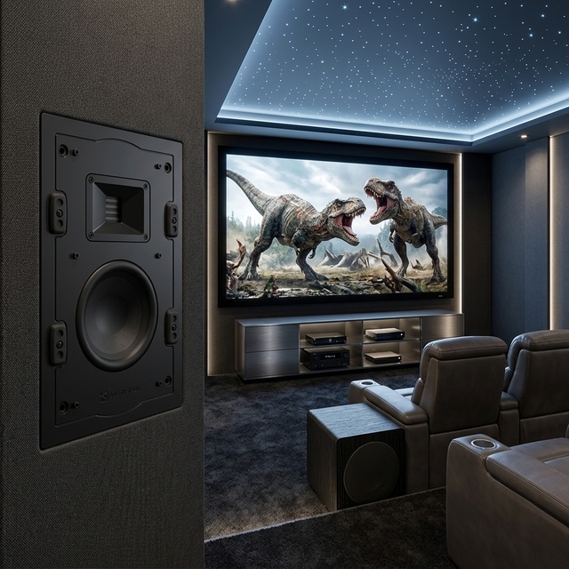 High-end Technological Home Theater Design Solution - High-fidelity Audio System - Metal Material - Professional-grade Speakers