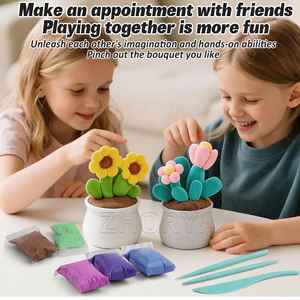 Juego de Arcilla Ultraligera para Niños Zhorya con Maceta para Crear Todo Tipo de Plastilina y Slime - Product Image 2
