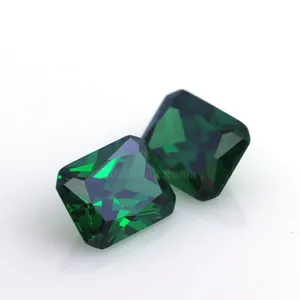 Synthetische Groen Cz Achthoek Vorm Emerald Cut Edelstenen Voor Sieraden