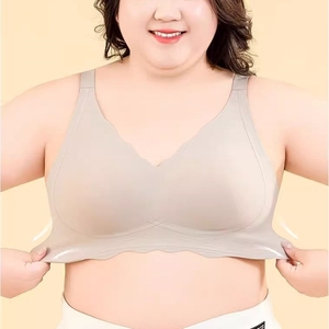 最畅销大码内衣女式工厂批发薄款红色文胸46码无钢圈聚拢大码文胸适合胖女士 - Product Image 4