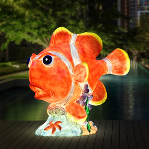 Outdoor 3d Hars Glasvezel Zeeleven Figuur Tropische Vissen Sculptuur Voor Aquatisch Themapark En Aquaria Decor - Product Image 2