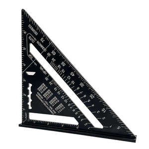 Penggaris segitiga, 7 inci aluminium Aloi persegi alat pertukangan segitiga segitiga kecepatan persegi - Product Image 1