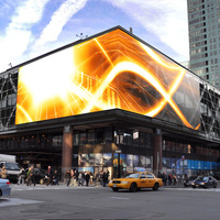 Panneau led Transparent mur vidéo p391 extérieur transparent led fenêtre écran d'affichage