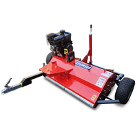 Nouvelle tondeuse à fléaux pour quad/ATV à haute productivité, à traction arrière, avec moteur à essence pour usage agricole, haute sécurité
