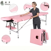 Table de massage pliable moderne et portable ShiLu Factory, réglable en hauteur, multi-usages, lit pour extensions de cils, salon de beauté, spa, tatouage, thérapie, PU