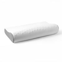 Oreillers ergonomiques en mousse à mémoire de forme, oreiller cervical réglable, soulagement des douleurs cervicales et dorsales, sommeil confortable avec housse amovible en soie glacée