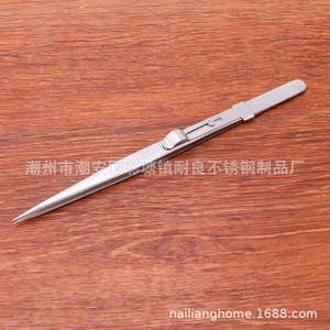 Stainless steel adjustable gemstone <b>clips</b>, lockable, extended anti-slip tweezers, diamond and jewelry tweezers - Product Image 3