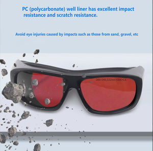 <span class=keywords><strong>Gafas</strong></span> láser certificadas OD6 + 200-460nm <span class=keywords><strong>Gafas</strong></span> DE SEGURIDAD láser UV <span class=keywords><strong>Gafas</strong></span> protectoras ergonómicas para marcado láser EN 207 Plástico - Product Image 4