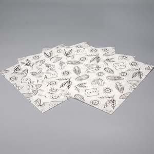 กระดาษห่ออาหารกันไขมันสำหรับใส่ตะกร้าและกระดาษอบขนมปัง แซนวิช เบอร์เกอร์ พิซซ่า - Product Image 6