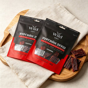 Bolsa de Plástico Transparente para Alimentos, con Cierre Hermético, Impresión Personalizada, para Empacar Carne Seca - Product Image 5