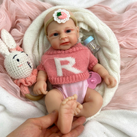 Poupée Reborn en Silicone de 12 Pouces, Détails Réalistes, Faite à la Main, Jouet Éducatif