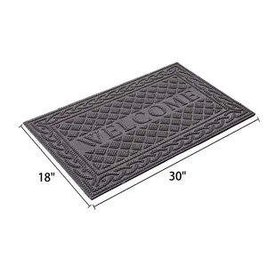 Carpet Rubber Backed Door Bathroom Anti Slip Mat Entrance Rug Indoor/outdoor Doormat