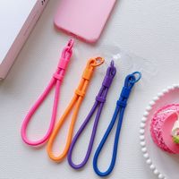 Dragonne de téléphone multicolore en polyester, cordon tressé réglable, clip détachable, anti-chute, dragonne de main, dragonne d'appareil photo, porte-clés