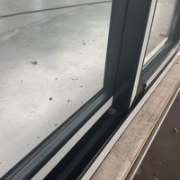Fenêtre coulissante en PVC étanche à l'eau, double vitrage pour installation extérieure