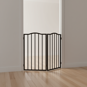 Puerta Plegable de Madera para Mascotas, Forma Rectangular, Cierre de Empuje, Uso en Interiores, Estilo Moderno - Product Image 2