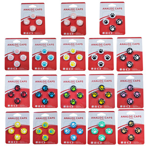 Copri Joystick a Forma di Zampa di Gatto per Nintendo Switch/Switch Lite OLED, Cover in Silicone <span class=keywords><strong>Morbido</strong></span> per Controller Joy-Con - Product Image 1