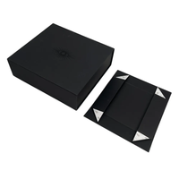 Boîtes en papier magnétiques pliables personnalisées, boîte en carton magnétique de luxe, emballage de boîte cadeau avec nœud en ruban à l'avant