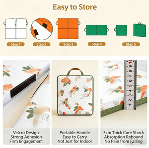 <span class=keywords><strong>Alfombra</strong></span> de juego <span class=keywords><strong>plegable</strong></span> de espuma viscoelástica para bebés, tapete de suelo para gatear, tapete tatami <span class=keywords><strong>plegable</strong></span> para bebés, tapete de juego para bebés. - Product Image 6