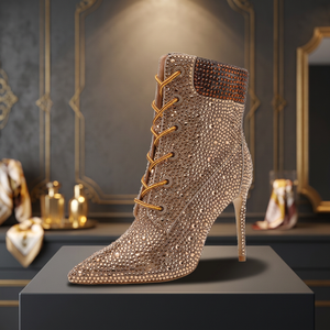 Botines de Verano de Charol para Mujer con Tacón Fino, Estilo Deportivo y Sexy, Zapatos de Tacón Alto que Aumentan la Estatura, de Cierre Deslizante - Product Image 3