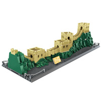 Bloques de Construcción Educativos de la Gran Muralla de Badaling en Miniatura, de Plástico ABS OEM, Modelo Arquitectónico Chino a Escala 1:1