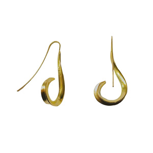 Pendientes Geométricos Colgantes de Aleación de Zinc Chapados en Oro, Joyería Vintage de Moda para Mujer 2026 - Product Image 2