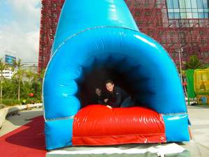 <span class=keywords><strong>Jeu</strong></span> de baleine gonflable avec bouche ouverte et fermée et souffleur pour terrains de jeux, plages, campings et piscines - Product Image 6