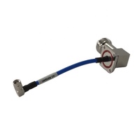 Conjunto de Cable de Puente de 110 mm, Conector SMA Macho de Ángulo Recto con Brida Hembra de 4.1/9.5, Cable Semiflexible Rg 402 de 141 Pulgadas