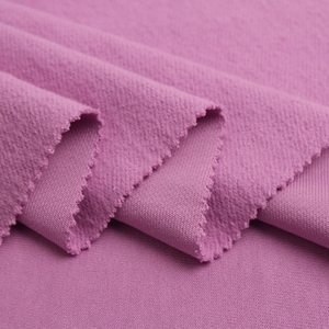 Pink Weft <b>Suede</b> Fabric 100% Polyester <b>Brushed</b> Sueded Woven Plain Medium Weight for Apparel Cotton fleece fabric - Product Image 1