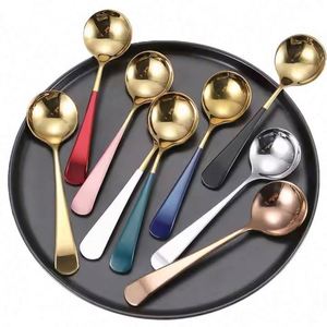 Bulk Gold Plated Stainless Steel Cutlery Set European Design Mirror <b>Polish</b> Kitchen Fork Spoon Knife Cutlery for Giveaways - Product Image 2