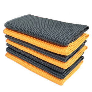 Vente en gros de grille <span class=keywords><strong>d</strong></span>'ananas essuie-glace de voiture absorbant <span class=keywords><strong>nid</strong></span> <span class=keywords><strong>d</strong></span>'<span class=keywords><strong>abeille</strong></span> microfibre gaufré serviette de lavage de voiture chiffon carré en coton pour la maison - Product Image 1