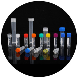 Feiyue Plastic Cryopreservation Tubes 1.8Ml Colored <b>Screw</b> Cap <b>Flat</b> Bottom Transparent For Lab Use - Product Image 4