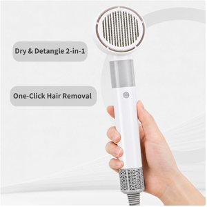 Cepillo Secador de Pelo para Gatos 2 en 1, Herramienta de Aseo, Secador y Peine Alisador, PU Slim Fit - Product Image 2