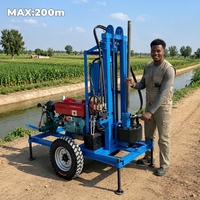 Foreuse de puits d'eau de remorque 25-35HP foreuse à eau de forage diesel personnalisée en usine directe pour l'irrigation