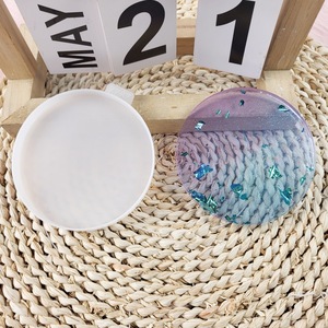 Moldes de fundición de resina hechos a mano para DIY estilo Ins adornos decorativos molde redondo de silicona para posavasos 2922 herramientas para pasteles - Product Image 5